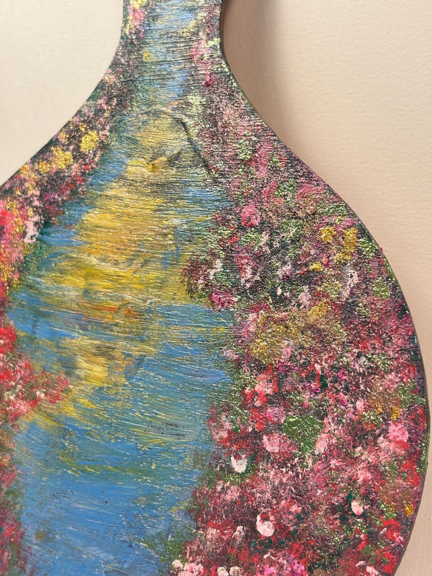 Backwaters- Handpainted Paddle Wall Art