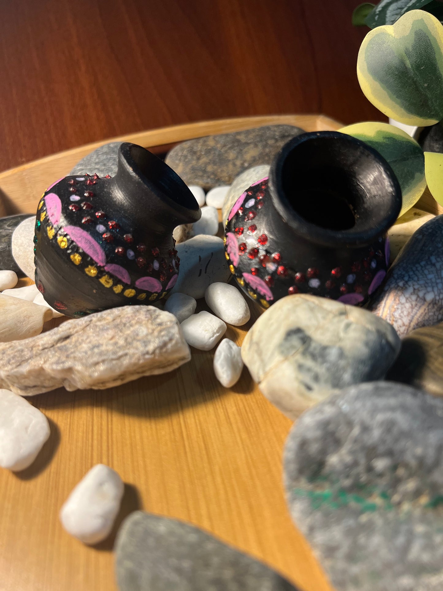 Mini Clay Decor Pots (Set of 2)