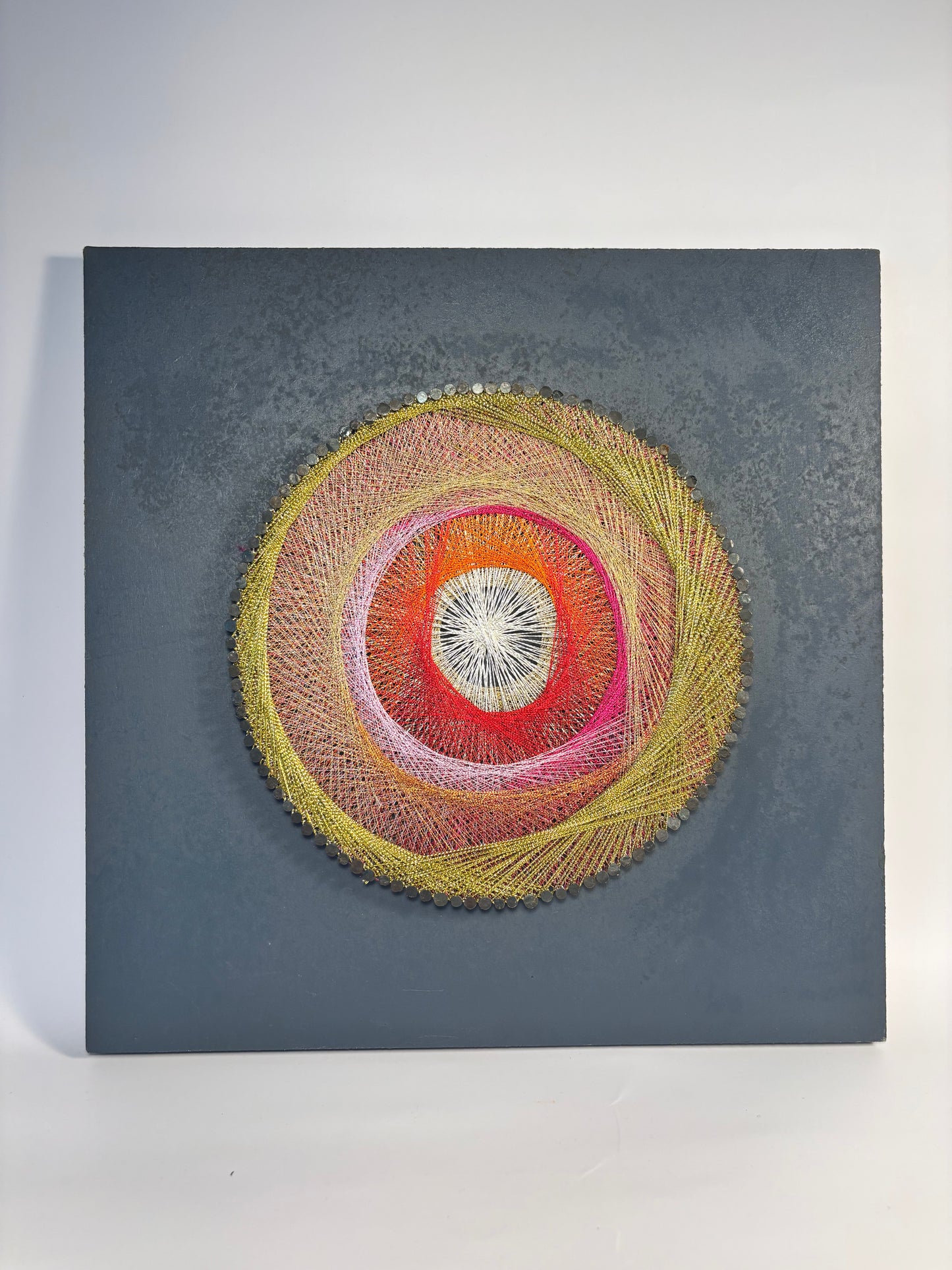 Abstract Warmth String Art Piece- Wall Décor