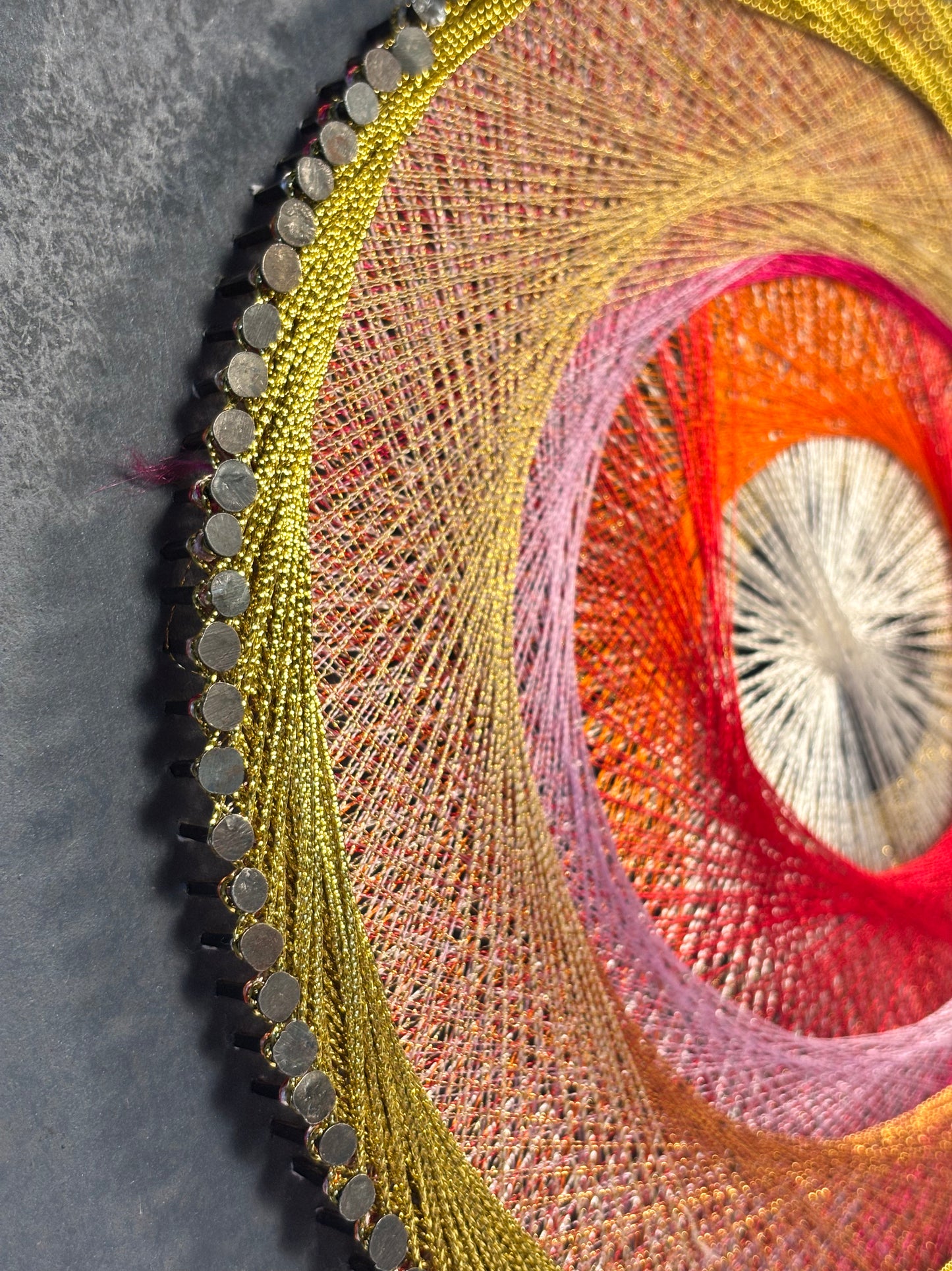 Abstract Warmth String Art Piece- Wall Décor