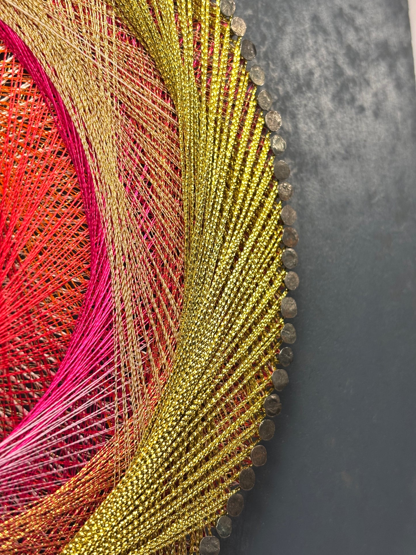 Abstract Warmth String Art Piece- Wall Décor