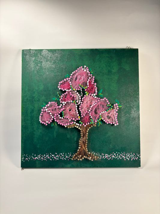 Cherry Blossom Dream String Art- Wall Décor