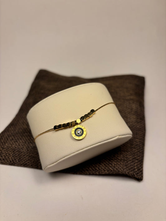 The Trinket Wraps- Golden Dial Bracelet