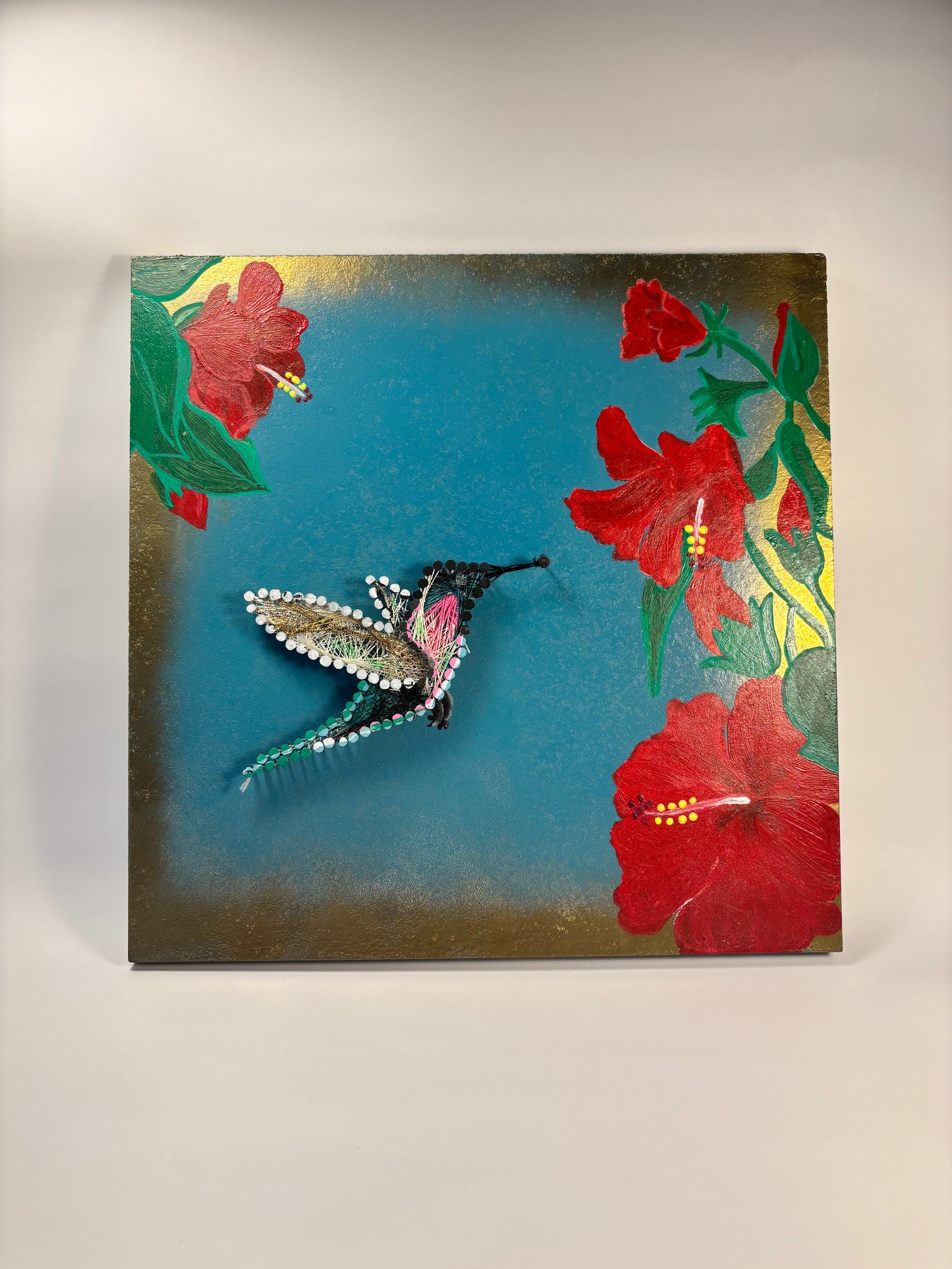 The Hummingbird Flutter String Piece- Wall Décor
