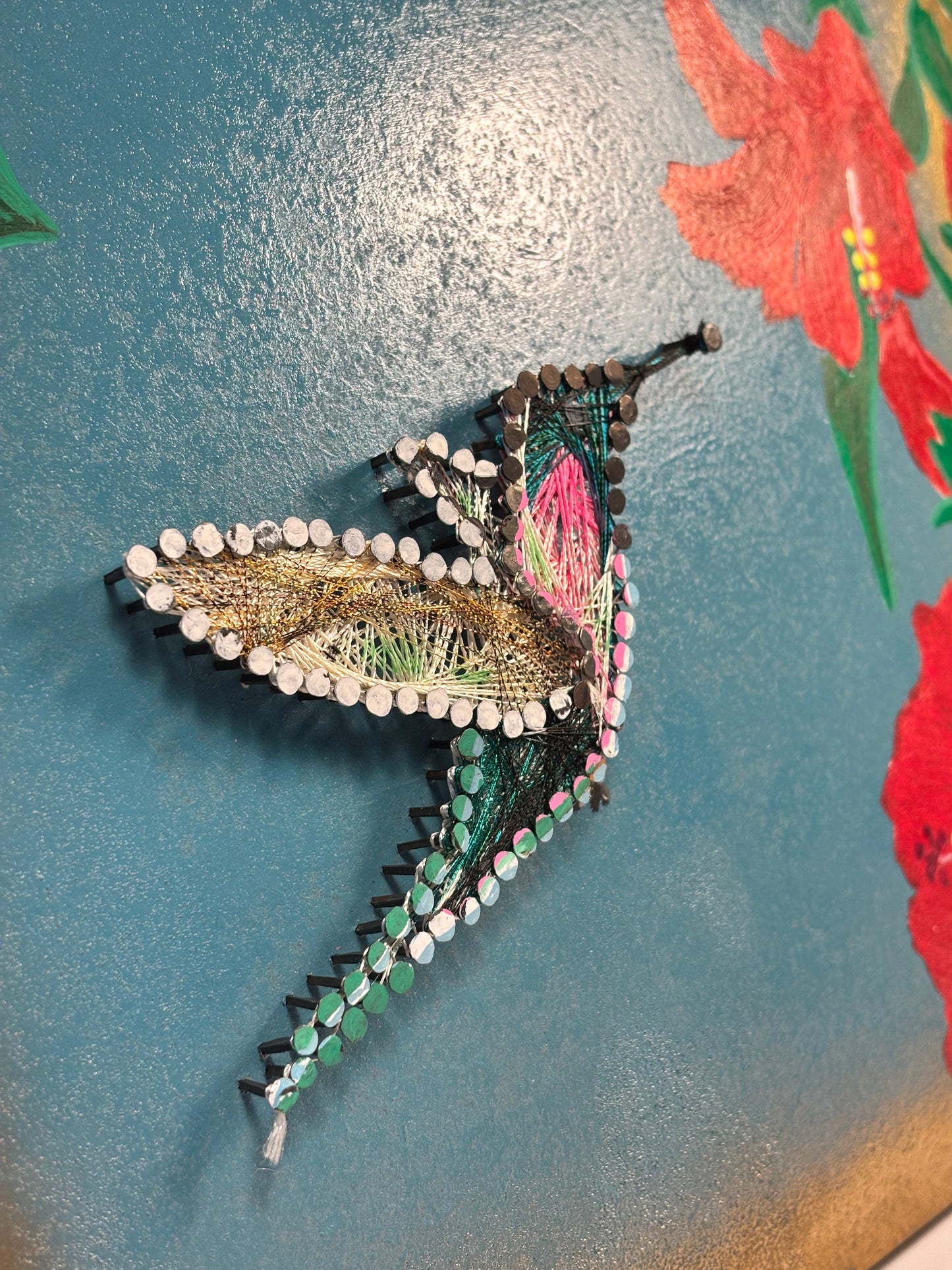 The Hummingbird Flutter String Piece- Wall Décor