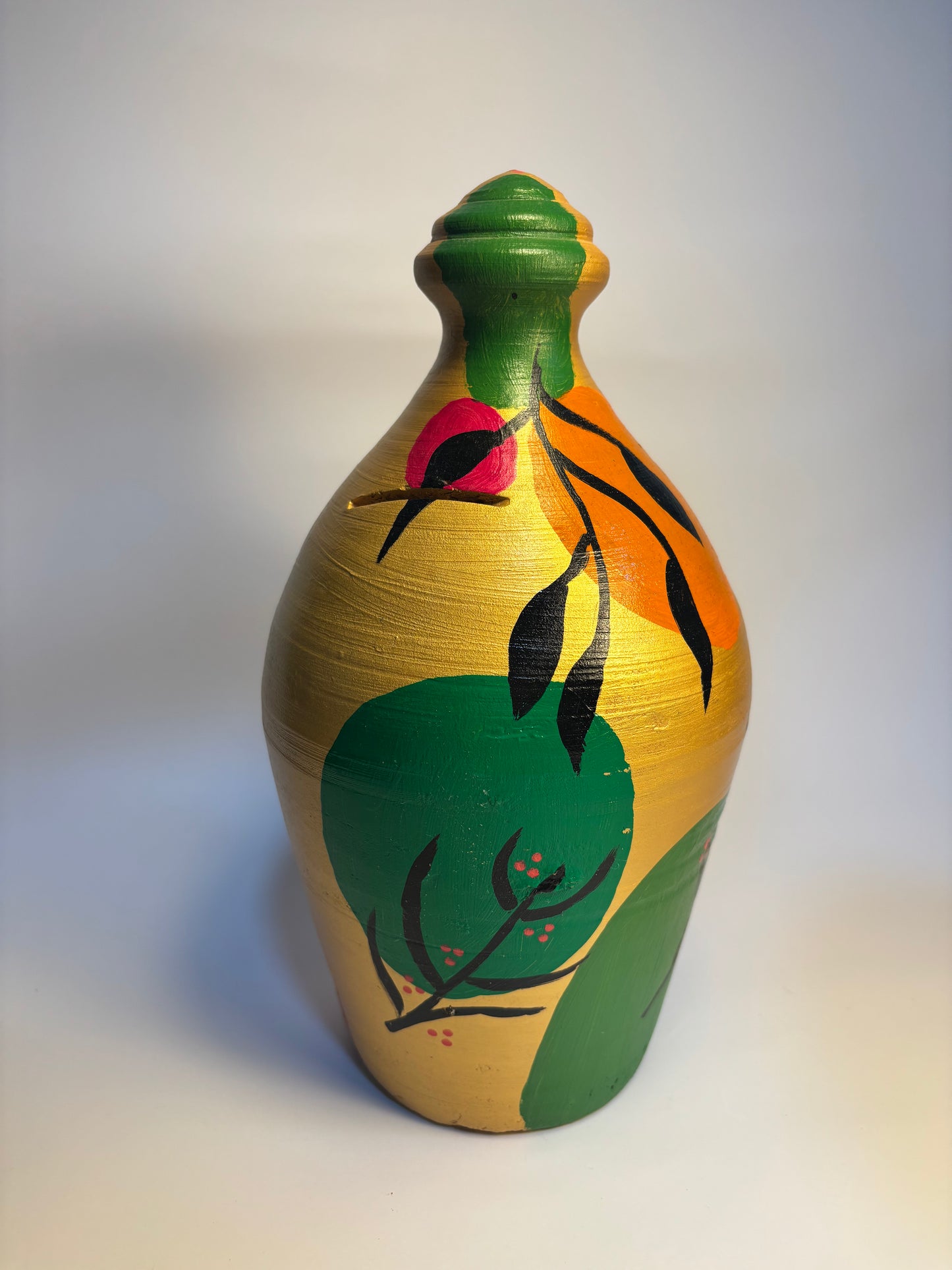 Bohemian Summer Large Handpainted Piggy Bank