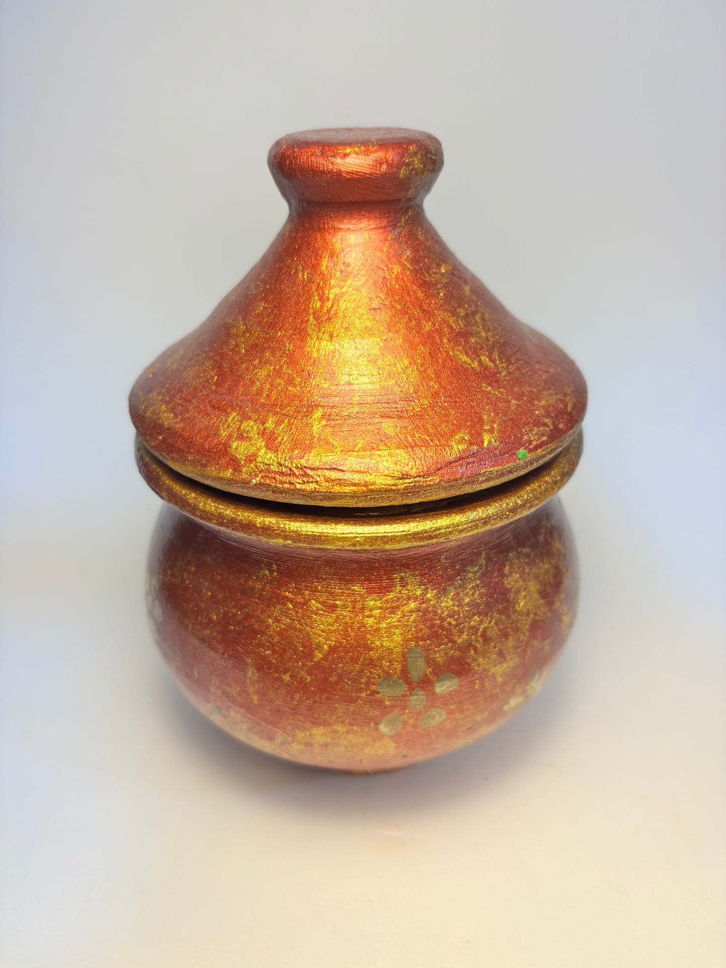 Handpainted Round Clay Pots