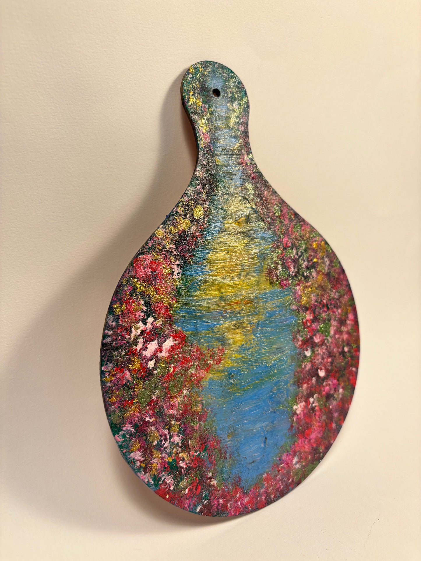Backwaters- Handpainted Paddle Wall Art