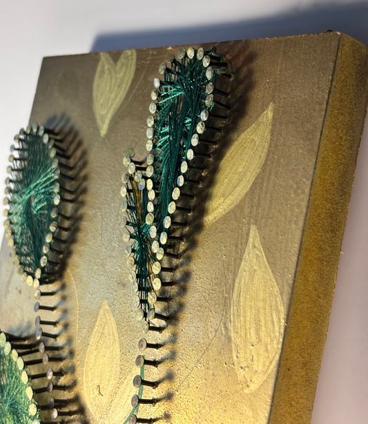 Ivy Panel String Art Piece- Wall Décor