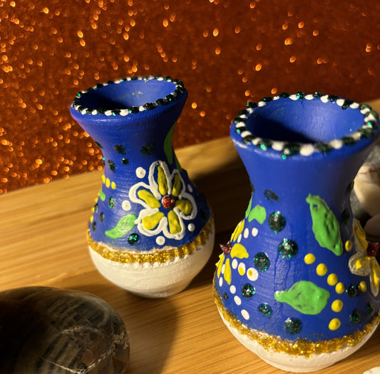 Mini Clay Decor Pots (Set of 2)