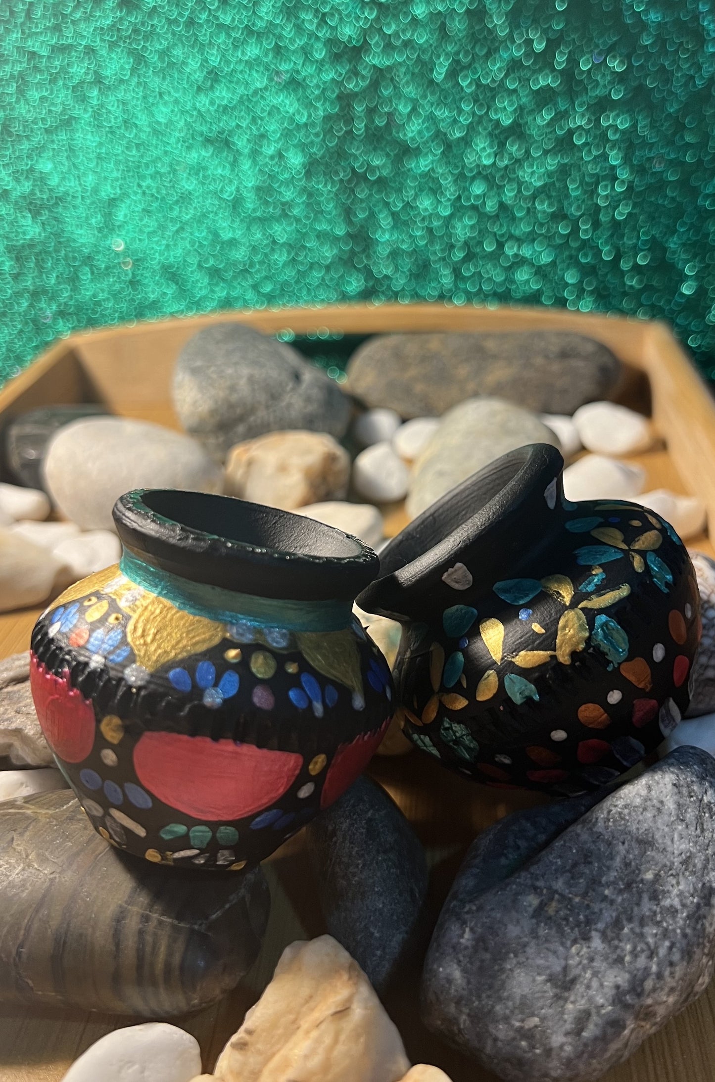 Mini Clay Decor Pots (Set of 2)