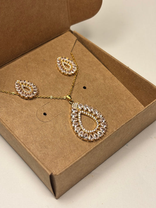Rachel's Drop- Pendant and Earring Set