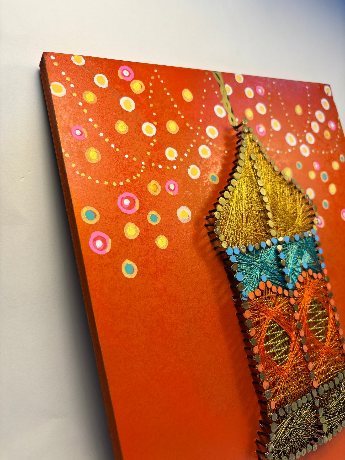 The VermillIon Lantern String Art Piece- Wall Décor